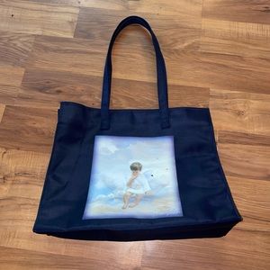 angel graphic tote bag